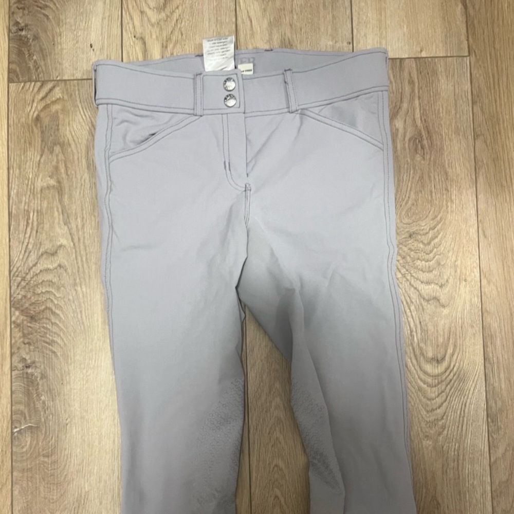 Grey Dover Size 24 Knee Patch Breeches